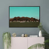 Return of the Deer Herd I Photography Framed Canvas Art Print of UK I Skyline Wall Art Print