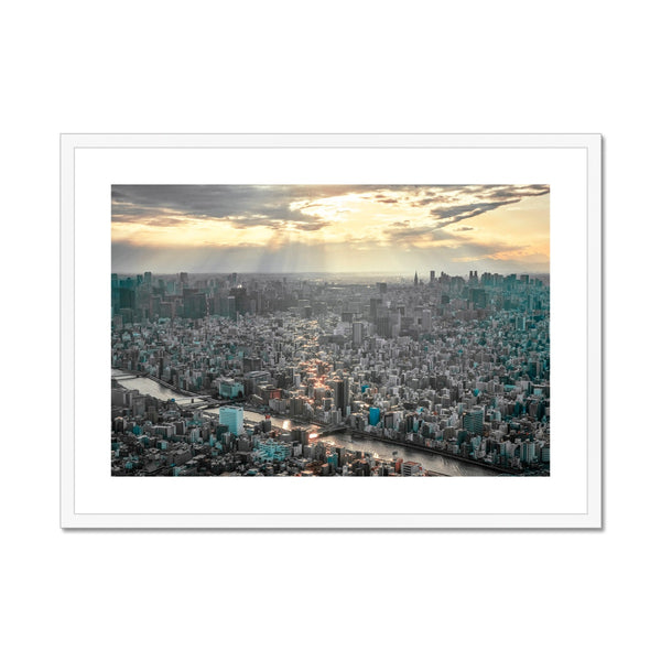 Japan Framed & Mounted Photography print I  Toyko view-Taitō 台東区 I Cityscape & Skyline Wall-Art