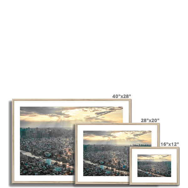 Japan Framed & Mounted Photography print I  Toyko view-Taitō 台東区 I Cityscape & Skyline Wall-Art