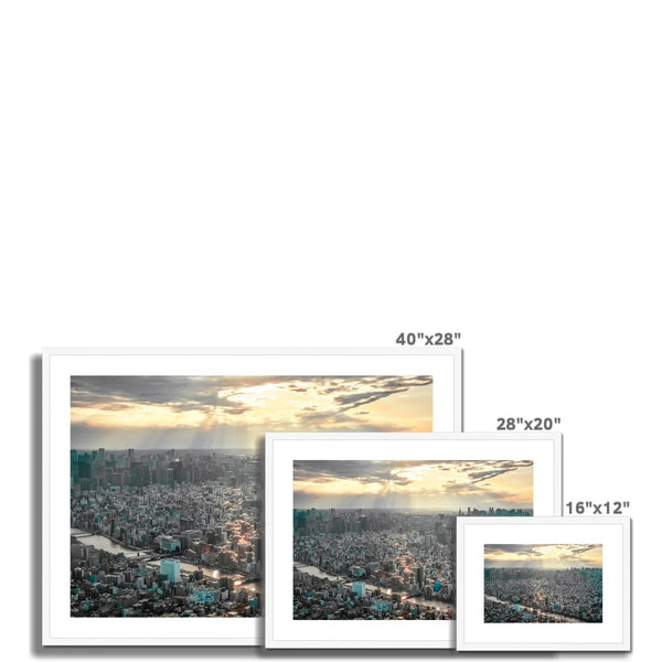 Japan Framed & Mounted Photography print I  Toyko view-Taitō 台東区 I Cityscape & Skyline Wall-Art