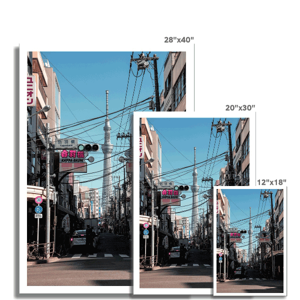 Tokyo Photography Print, Skytree Kappabashi,Japan Cityscapes & Skyline Wall Art - ManChingKC Photography