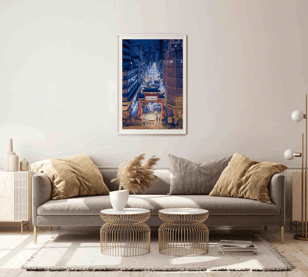 Photography Art Print of Hong Kong,Temple Street Cityscape & Night City Wall Art, - ManChingKC Photography