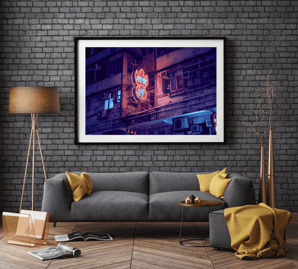 Neon Lights of Hong Kong Photography Print, Cityscape & Night City Wall Art Print - ManChingKC Photography