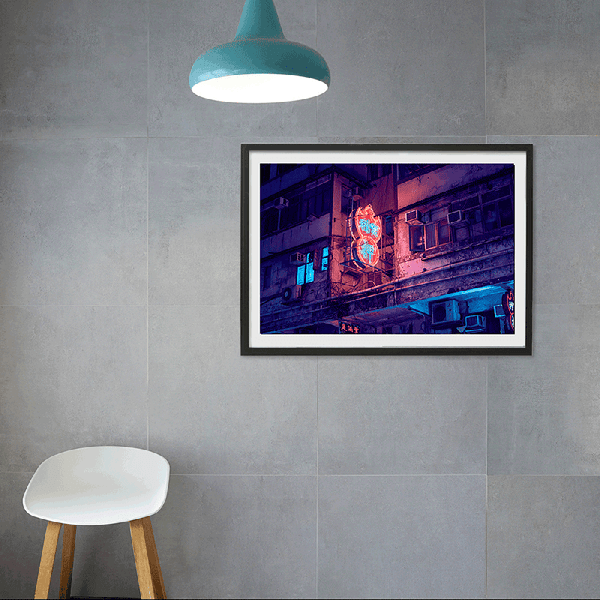 Neon Lights of Hong Kong Photography Print, Cityscape & Night City Wall Art Print - ManChingKC Photography