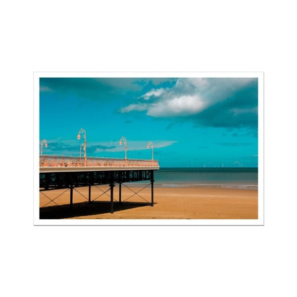 イギリスの写真 I コルウィン湾のビクトリア桟橋、北ウェールズ、海辺、風景、スカイライン ウォール アート